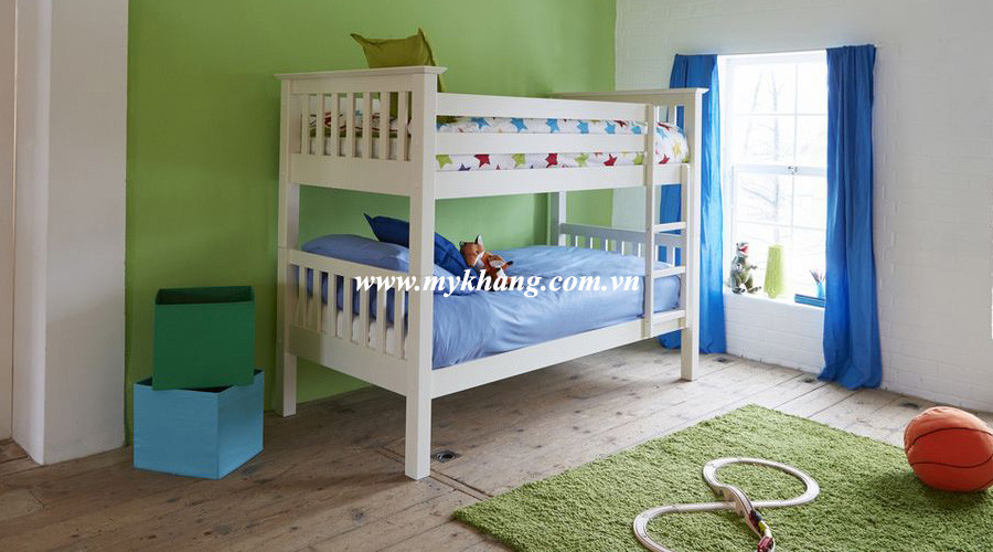 Mẫu giường ngủ tầng thiết kế tiện nghi cho không gian của bé